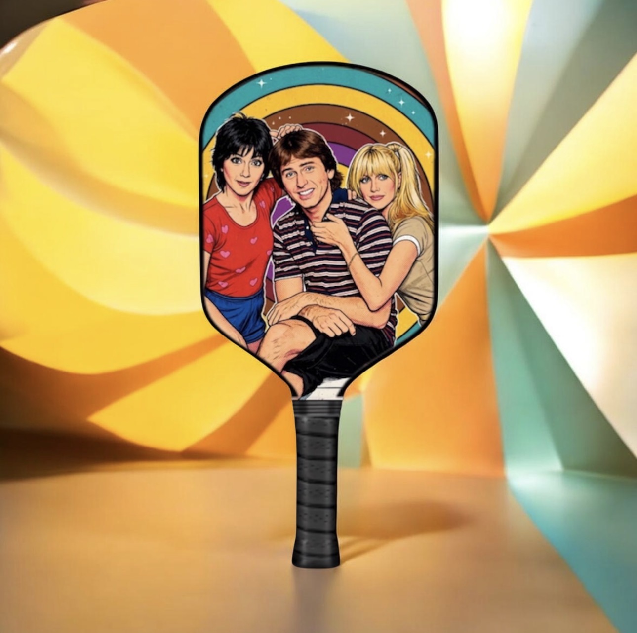 Three's Company - Jack,Janet & Chrissy - Pickleball Paddle